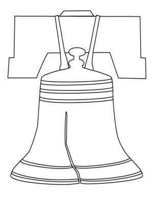 Рисунок раскраска колокол