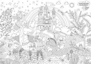 Замок Принцессы», гигантская раскраска 85 см