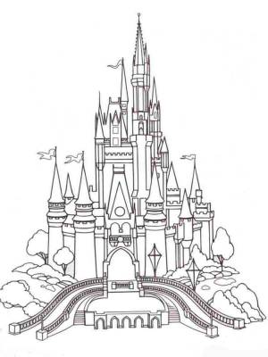 Раскраски Замки