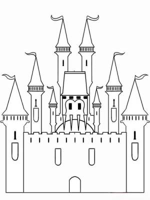 Раскраски Замки