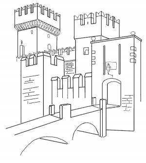 Раскраски Раскраска Замок замки, Download print coloring page
