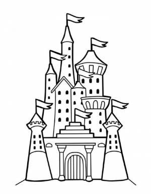 Раскраска Замок