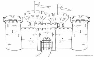 Раскраски Раскраска Замок замки
