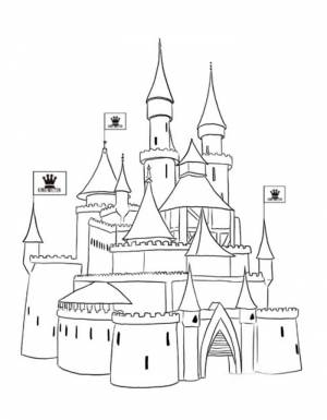 Раскраска Замок
