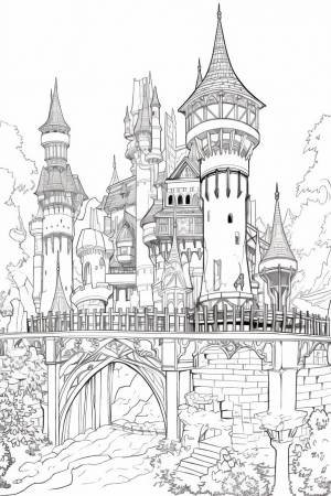 Раскраска замка