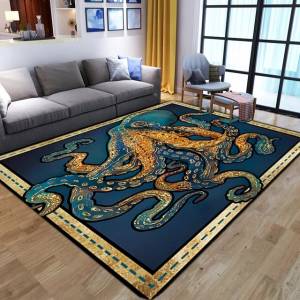 Художественный красочный ковер для собак, 3D Рисунок, Детский ковер для спальни, детский игровой коврик для ползания, домашний Мягкий Нескользящий ковер