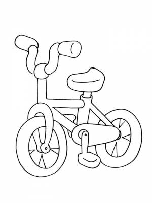 Раскраска Велосипед   в формате