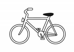 Раскраски Раскраска Велосипед транспорт