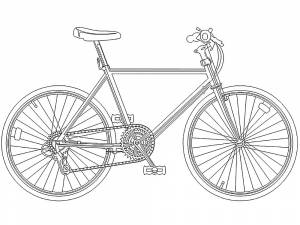 Раскраски Велосипед  и  онлайн