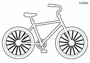 Раскраска Двухколёсник