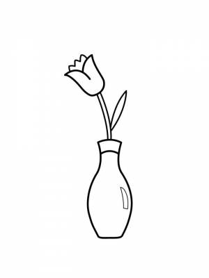 Раскраски Ваза   в формате