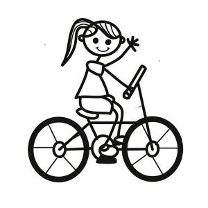 Раскраска велосипед