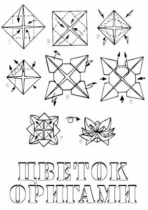 Раскраски Оригами поделки