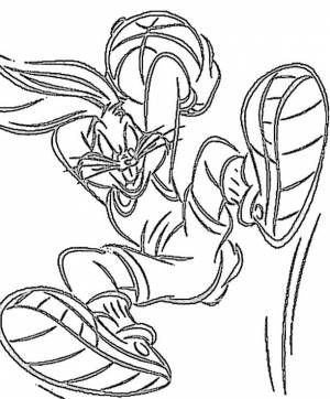 баскетбол, спорт, заяц, раскраски