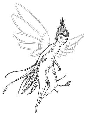 Зубная фея раскраска