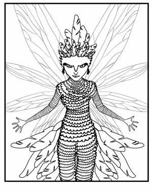 Раскраска Зубная Фея