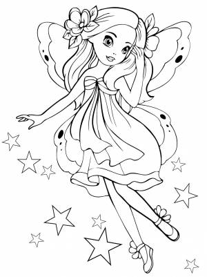 Раскраска Зубная Фея