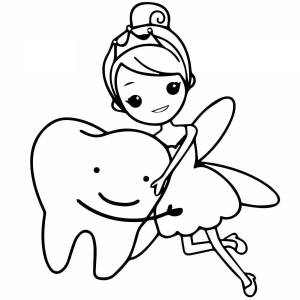 Раскраски Фея зубная