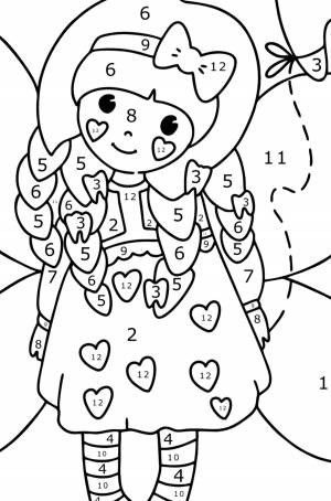 Раскраска Зубная фея для детей