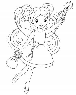 Раскраски зубная фея