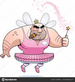 Мультяшная зубная фея Векторное изображение ©cthoman 132680256