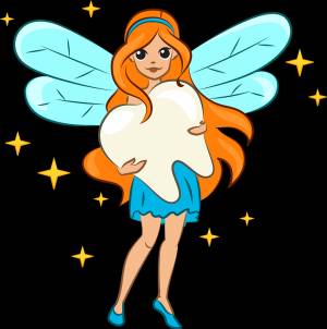 Зубная фея клипарт-картинка