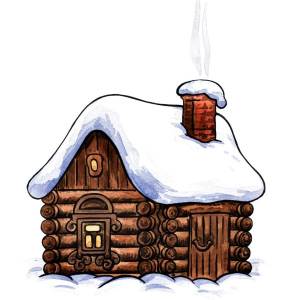 Картинки дом в снегу для детей