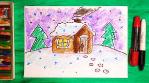 Как нарисовать Домик