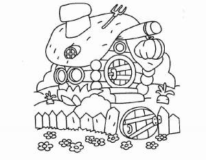 Раскраска Домик