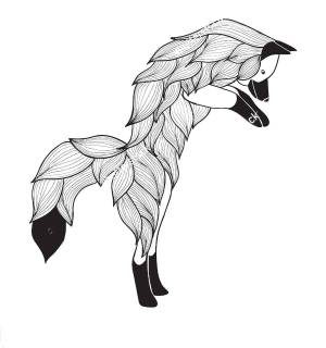 Раскраска Лиса