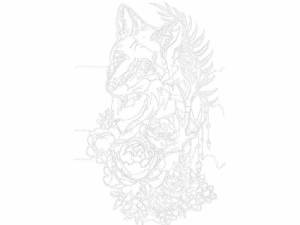 Раскраски по номерам лиса