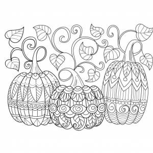 Раскраски антистресс осень