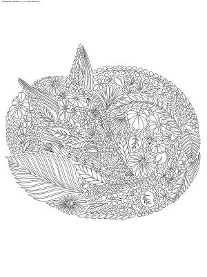 Раскраска Лисичка