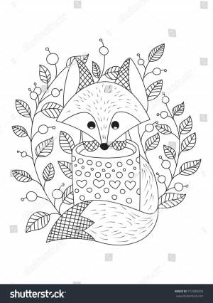 Очерченные каракули антистресс книжка-раскраска страницы милый