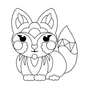 Раскраска антистресс Лиса ♥ Онлайн и !