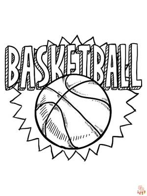 Баскетбол раскраски для детей с GBcoloring