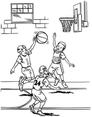 Printable March Madness Coloring Pages PDF