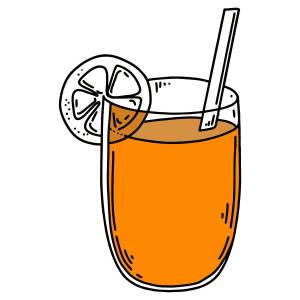 Раскраски Стакан сока