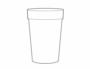 Стакан раскраска для детей