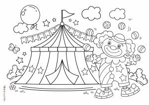 Цирк раскраска для детей