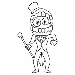 Раскраска Кейн из Удивительного цифрового цирка