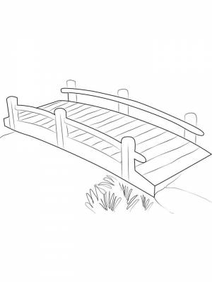 Раскраски Мост   в формате