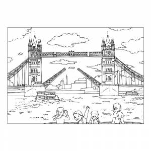 Раскраска Тауэрский мост