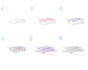 Как нарисовать мостик