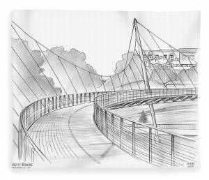 Мост рисунок карандашом