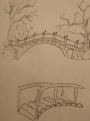 Как нарисовать мостик