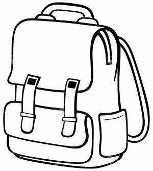 Раскраска Портфель