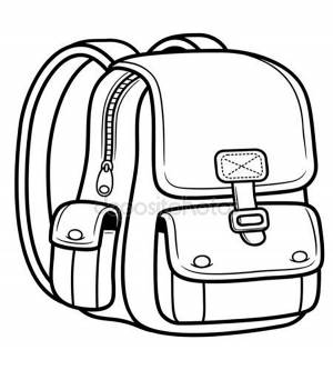 Раскраска Рюкзак
