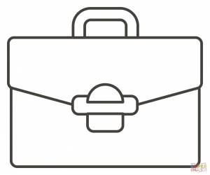 Раскраска Портфель