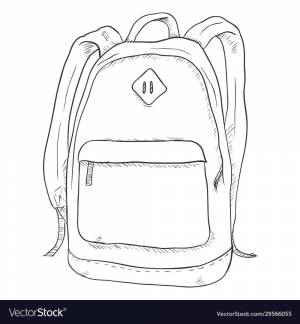 Открытый портфель рисунок